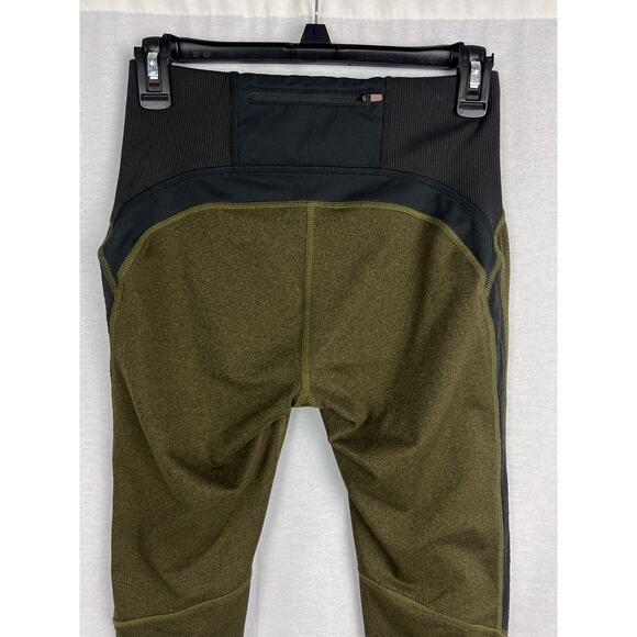 Rei Leggings Active Pursuits Capri Green Athletic Run Gorpcore Hiking Outdoor - Picture 4 of 6